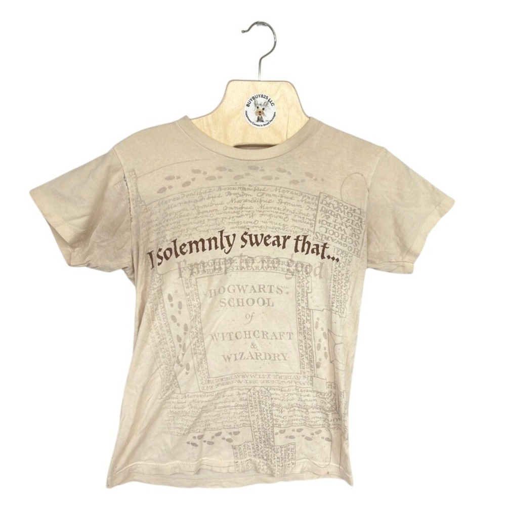 Harry Potter Marauder's Map Graphic Tee Women's Small‎ Universal Studios Shirt